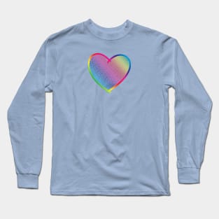 Geometric rainbow heart Long Sleeve T-Shirt